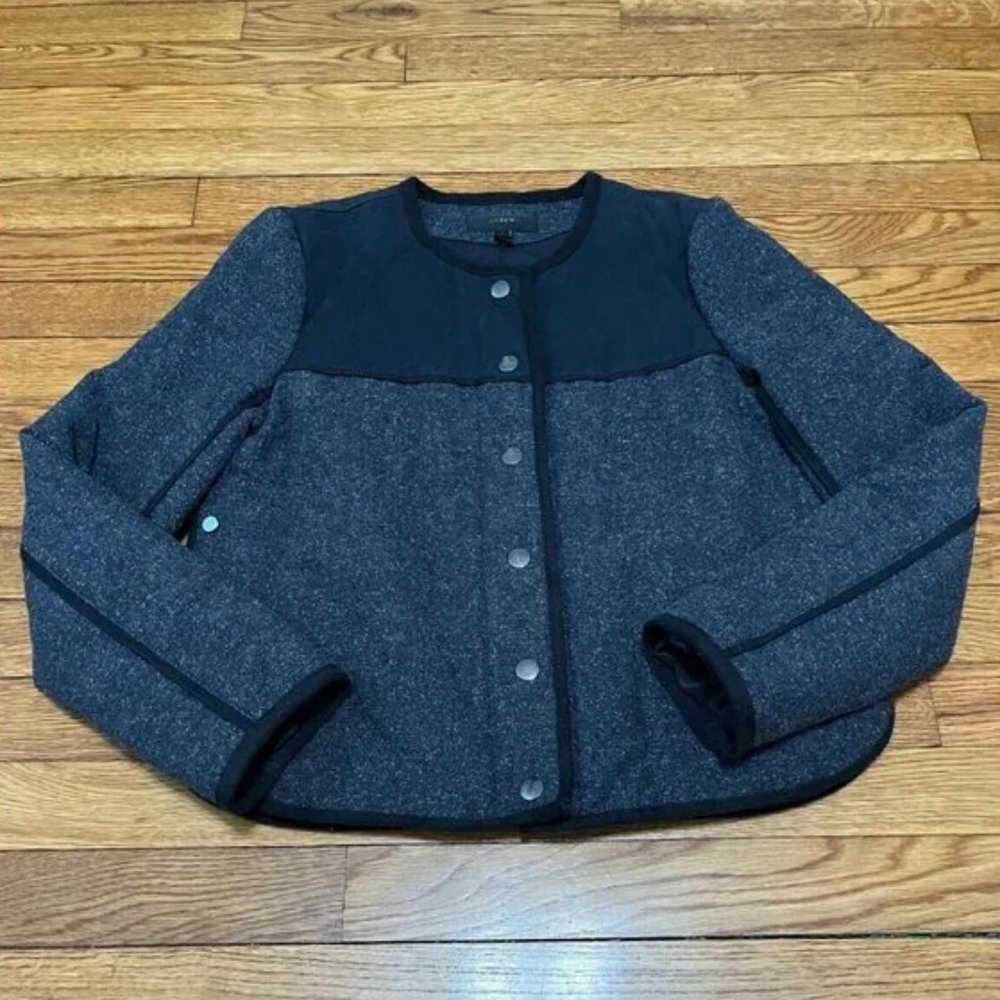 J Crew Light Insulated Cropped Jacket